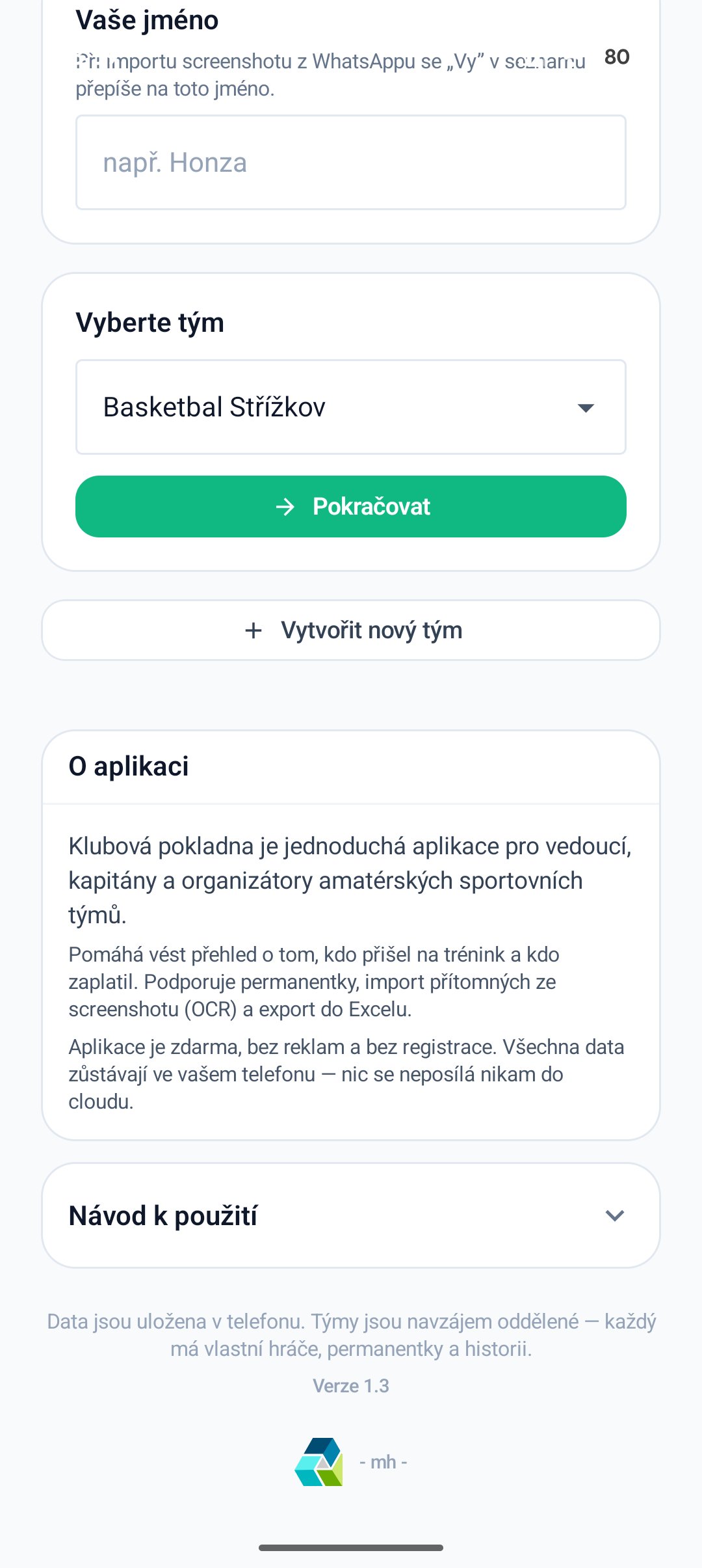 Úvodní stránka